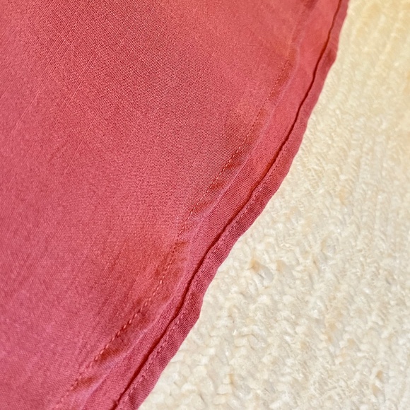 Rachel Rachel Roy Split-Neck Blouse – Dusty Rose – Women’s L - Picture 5 of 5